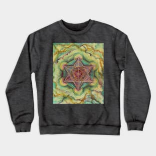 Metatron's Cube Painting Sacred Geometry Crewneck Sweatshirt